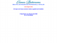 Tablet Screenshot of cameobathrooms.co.uk